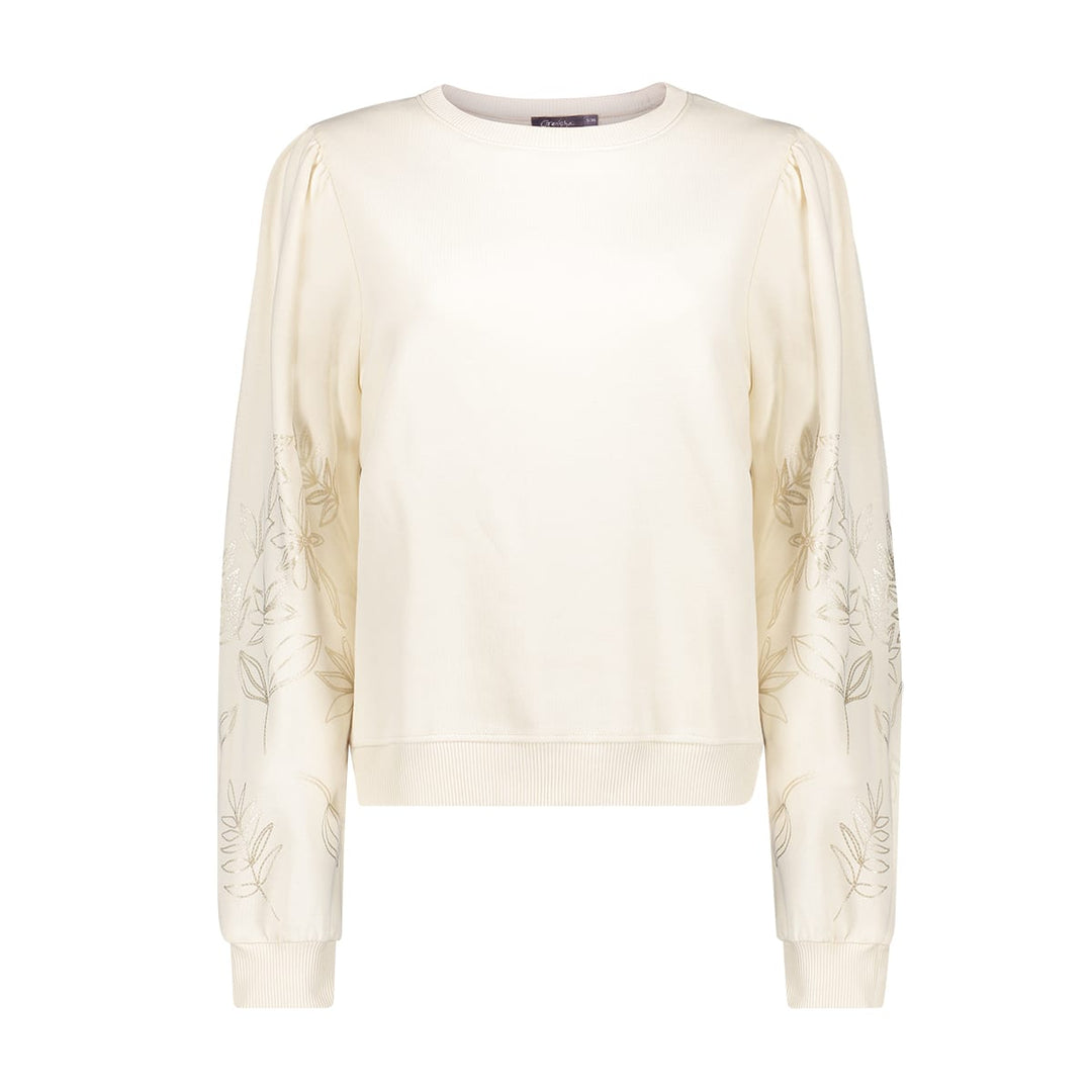 Geisha 62530-60 beige sweater dames – trendy en comfortabel