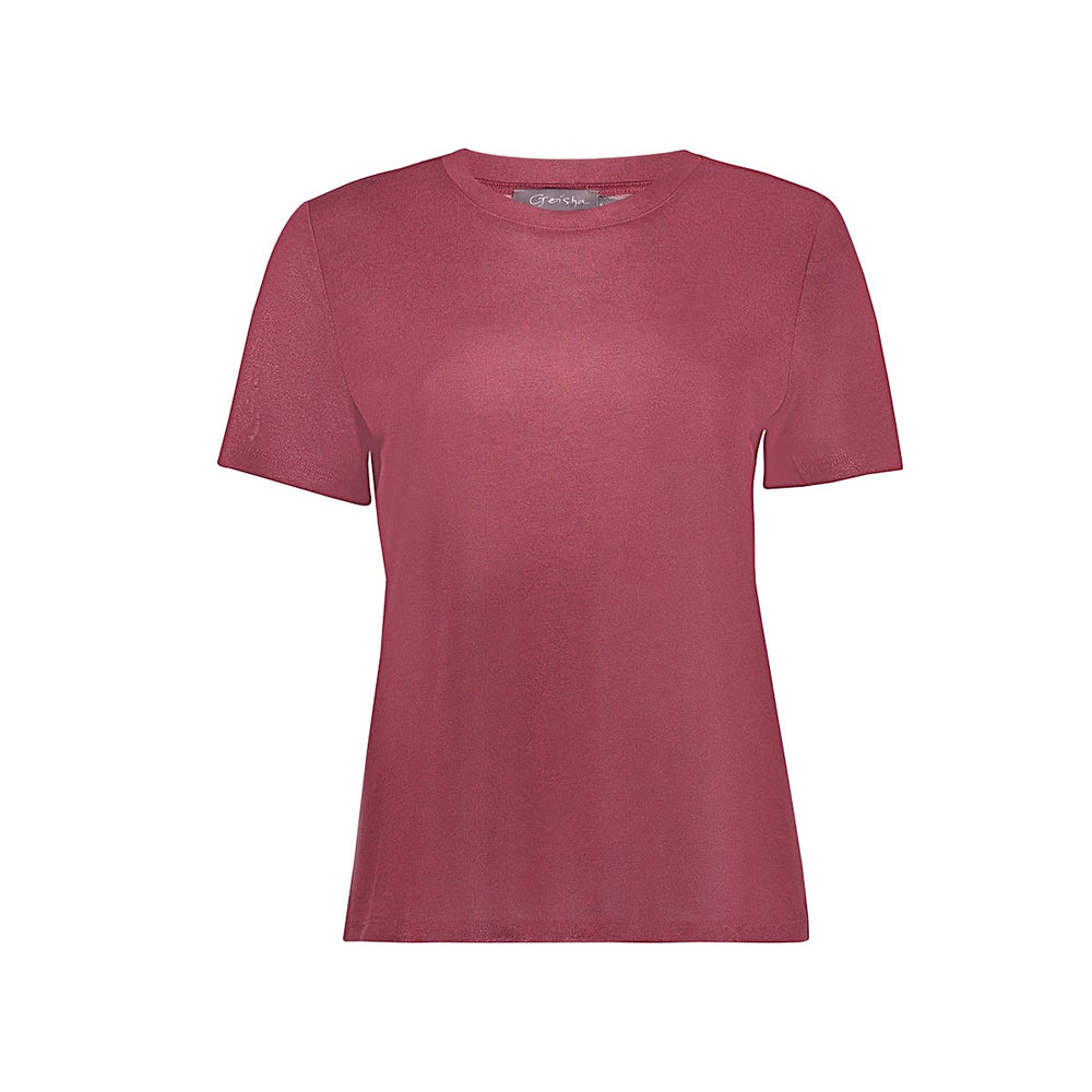 Geisha 62561-41 t-shirt k/m dames bordeaux