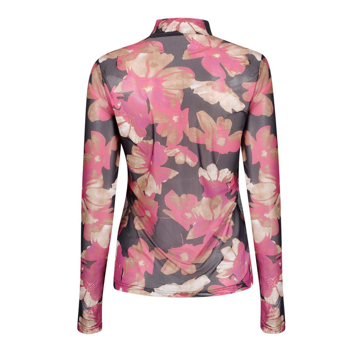 Geisha 62832-14 top l/m dames paars dessin