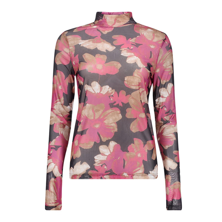 Geisha 62832-14 top l/m dames paars dessin