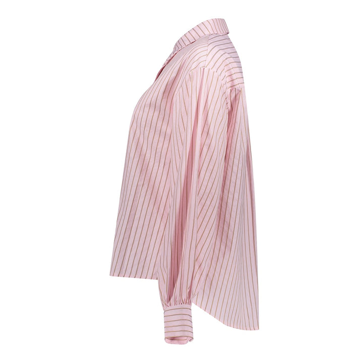 Geisha 63821-14 blouse l/m dames roze dessin