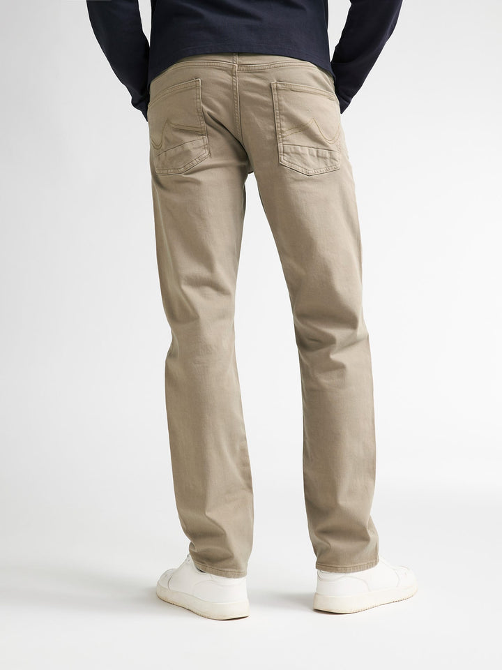 Petrol men M-3060-DNM010 lange broek heren bruin dessin - Licht Bruin - L34