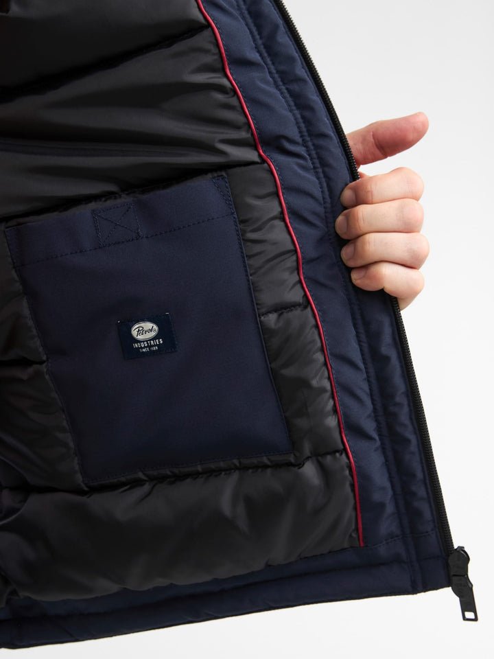 Petrol men M-3060-JAC104 winterjas heren blue denim - Navy
