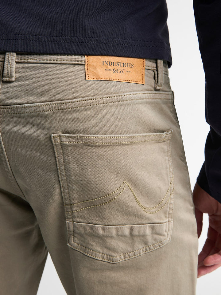 Petrol men M-3060-DNM010 lange broek heren bruin dessin - Licht Bruin - L34