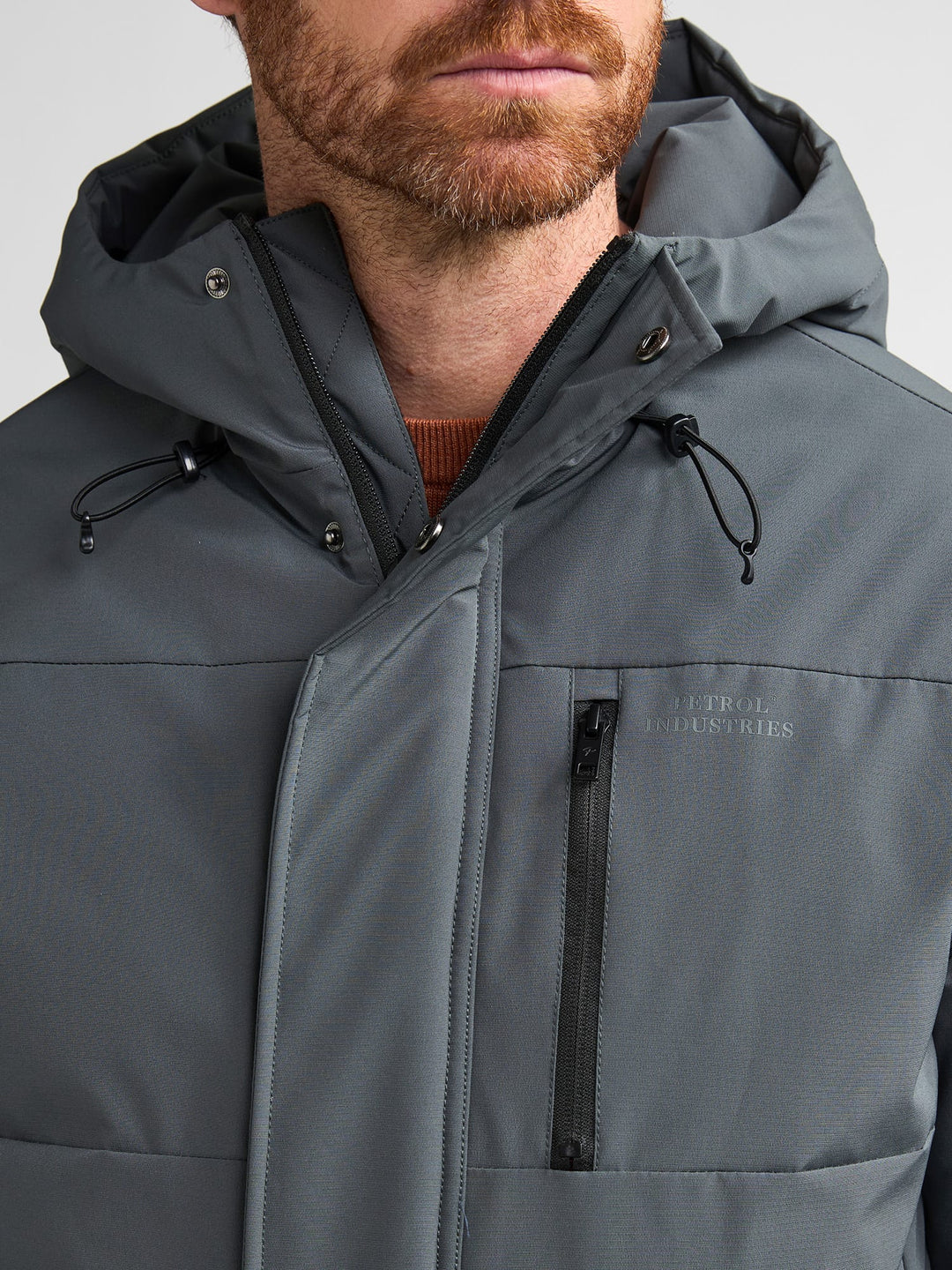 Petrol men M-3060-JAC104 winterjas olijf – heren - Grijs