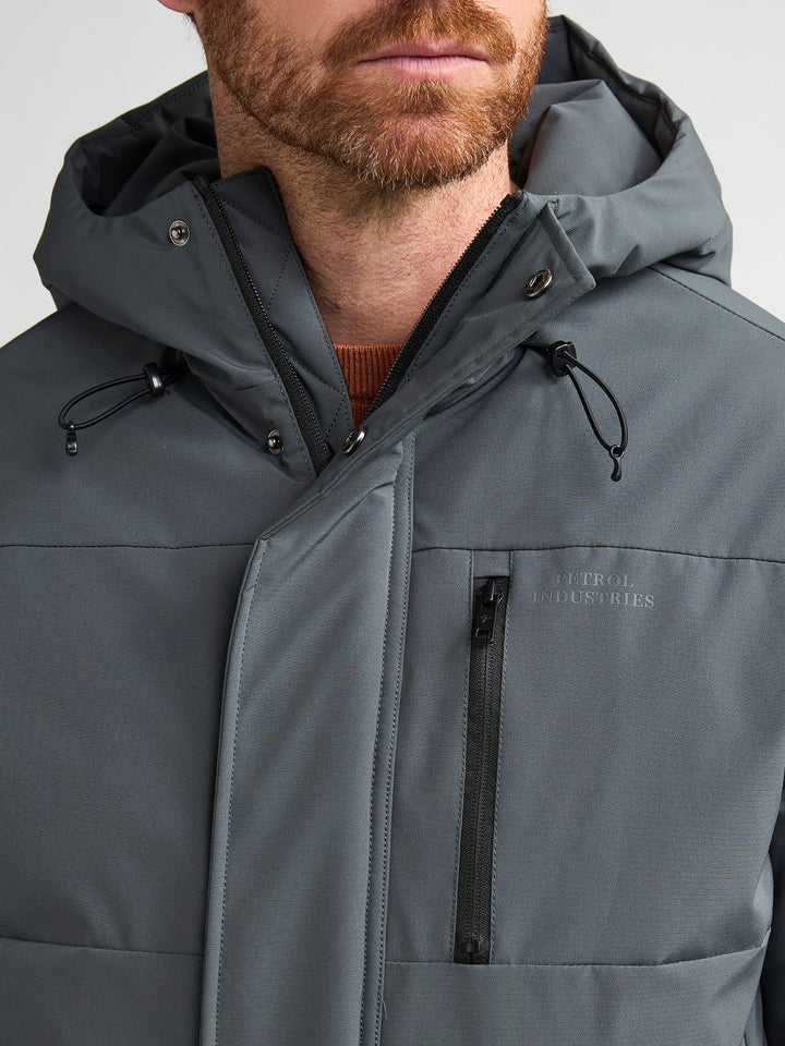 Petrol men M-3060-JAC104 winterjas olijf – heren - Grijs