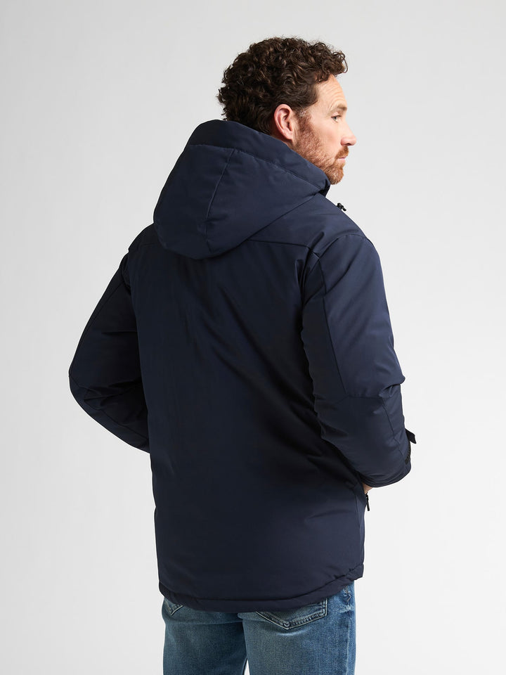 Petrol men M-3060-JAC104 winterjas heren blue denim - Navy