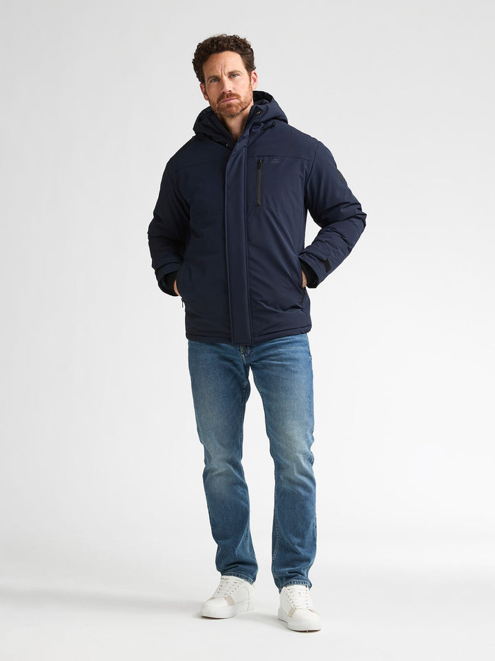 Petrol men M-3060-JAC104 winterjas heren blue denim - Navy