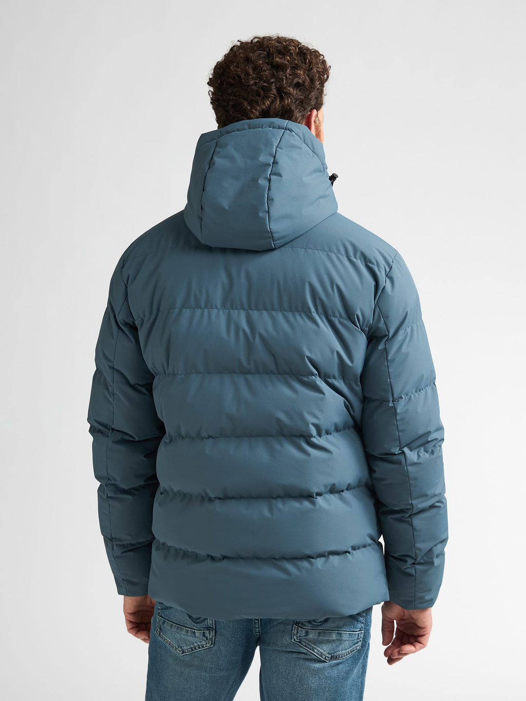 Petrol men M-3060-JAC124 winterjas heren blue denim - Petrol Blauw
