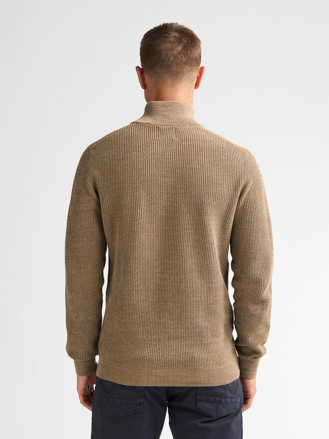 Petrol men M-3060-KWC227 polo k/m heren bruin dessin - Camel