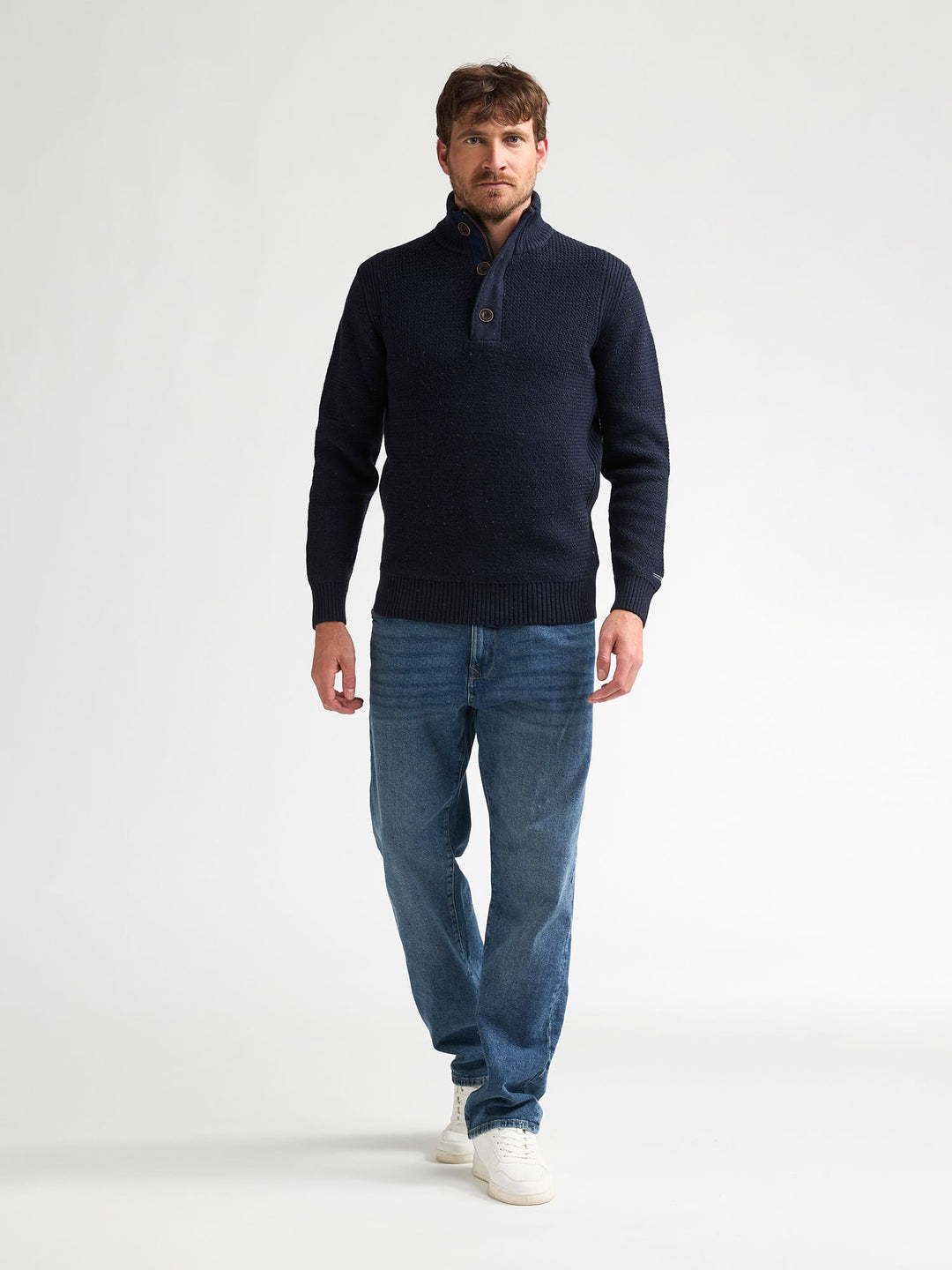 Petrol men M-3060-KWC226 trui heren navy