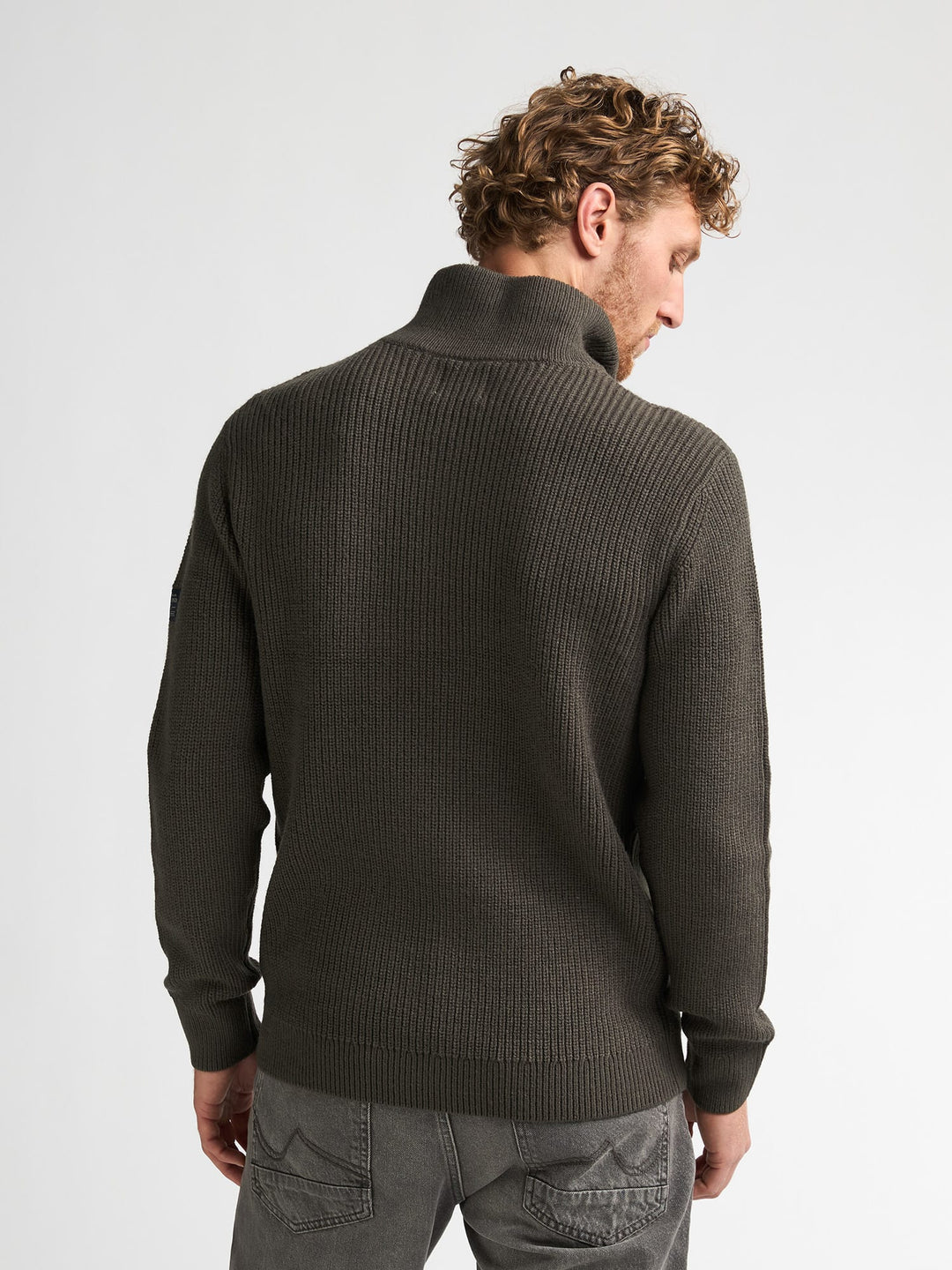 Petrol men M-3060-KWC262 trui taupe – heren