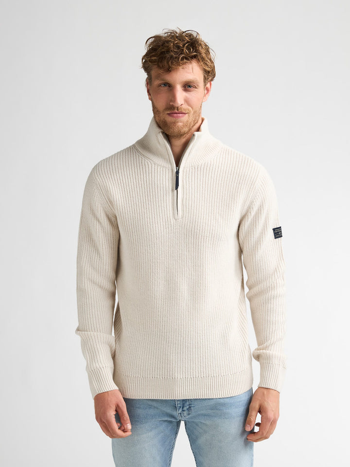 Petrol men M-3060-KWC262 trui heren lichtgrijs - Beige
