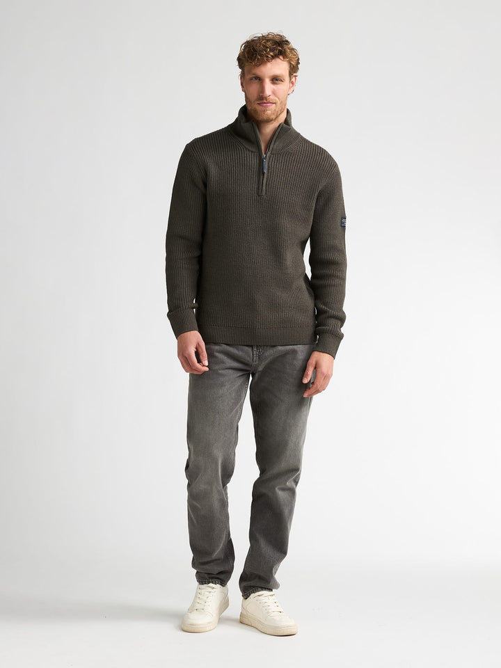 Petrol men M-3060-KWC262 trui taupe – heren