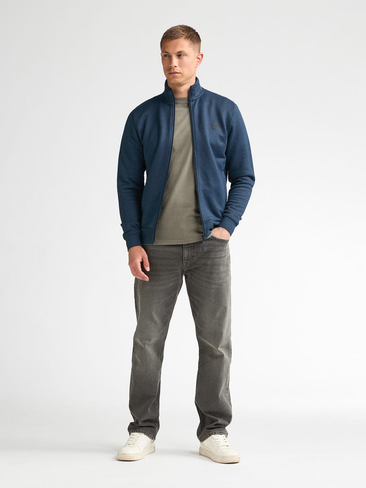 Petrol men M-3060-SWC301 vest sweat heren navy