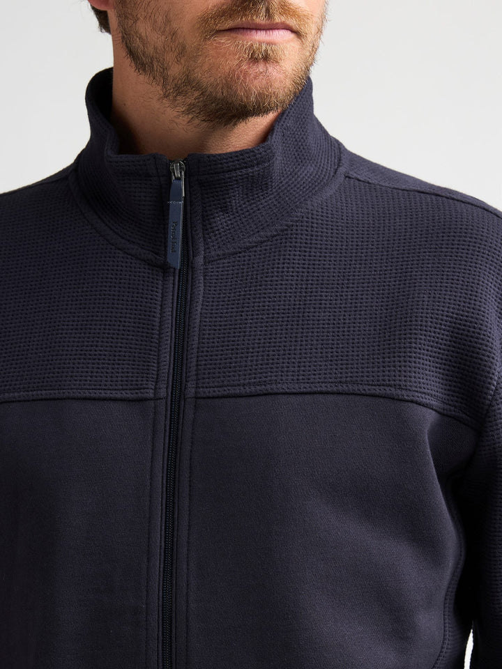 Petrol men M-3060-SWC314 vest sweat heren navy