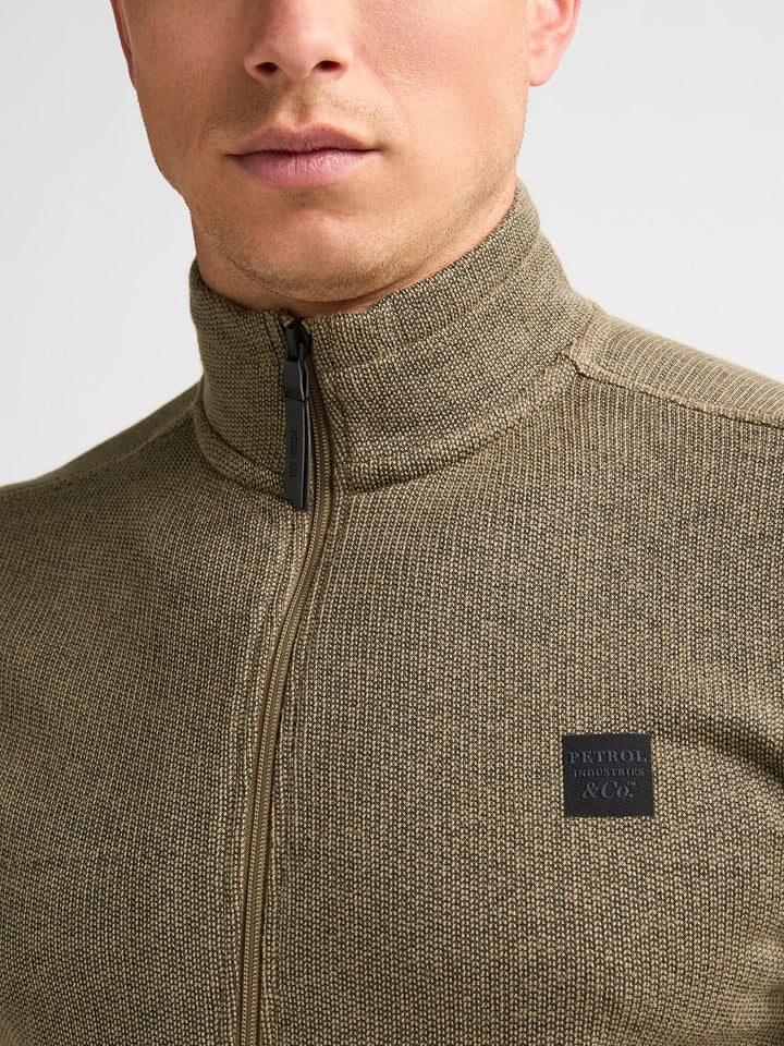 Petrol men M-3060-SWC301 zomerjas heren bruin dessin - Licht Bruin
