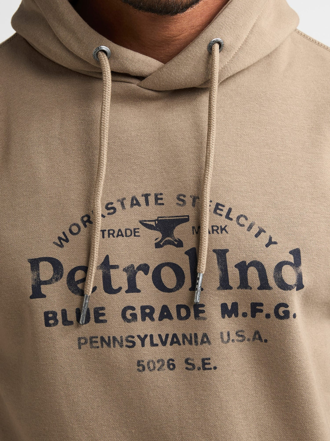 Petrol men M-3060-SWH176 sweater heren camel