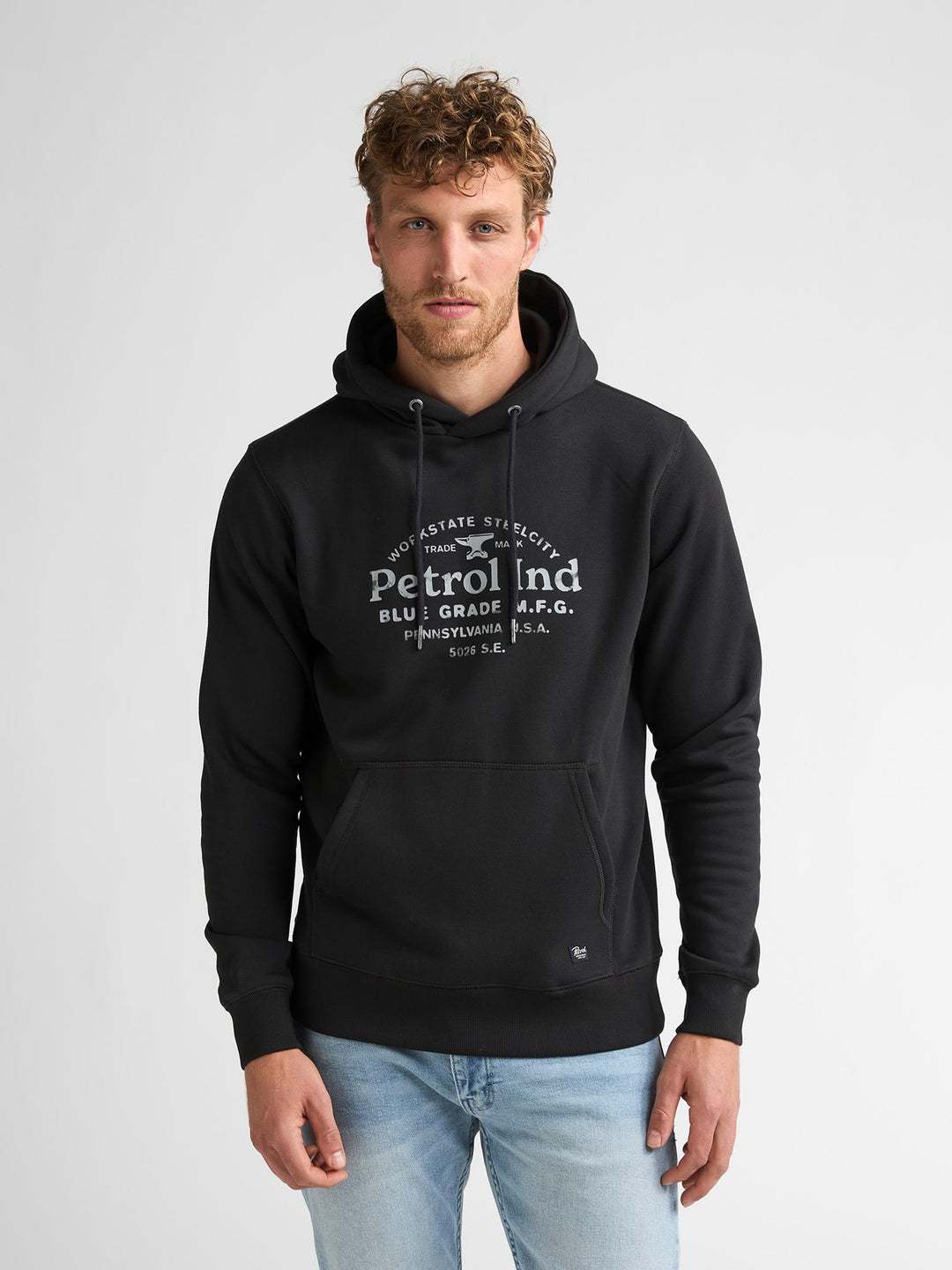 Petrol men M-3060-SWH176 sweater antraciet – heren