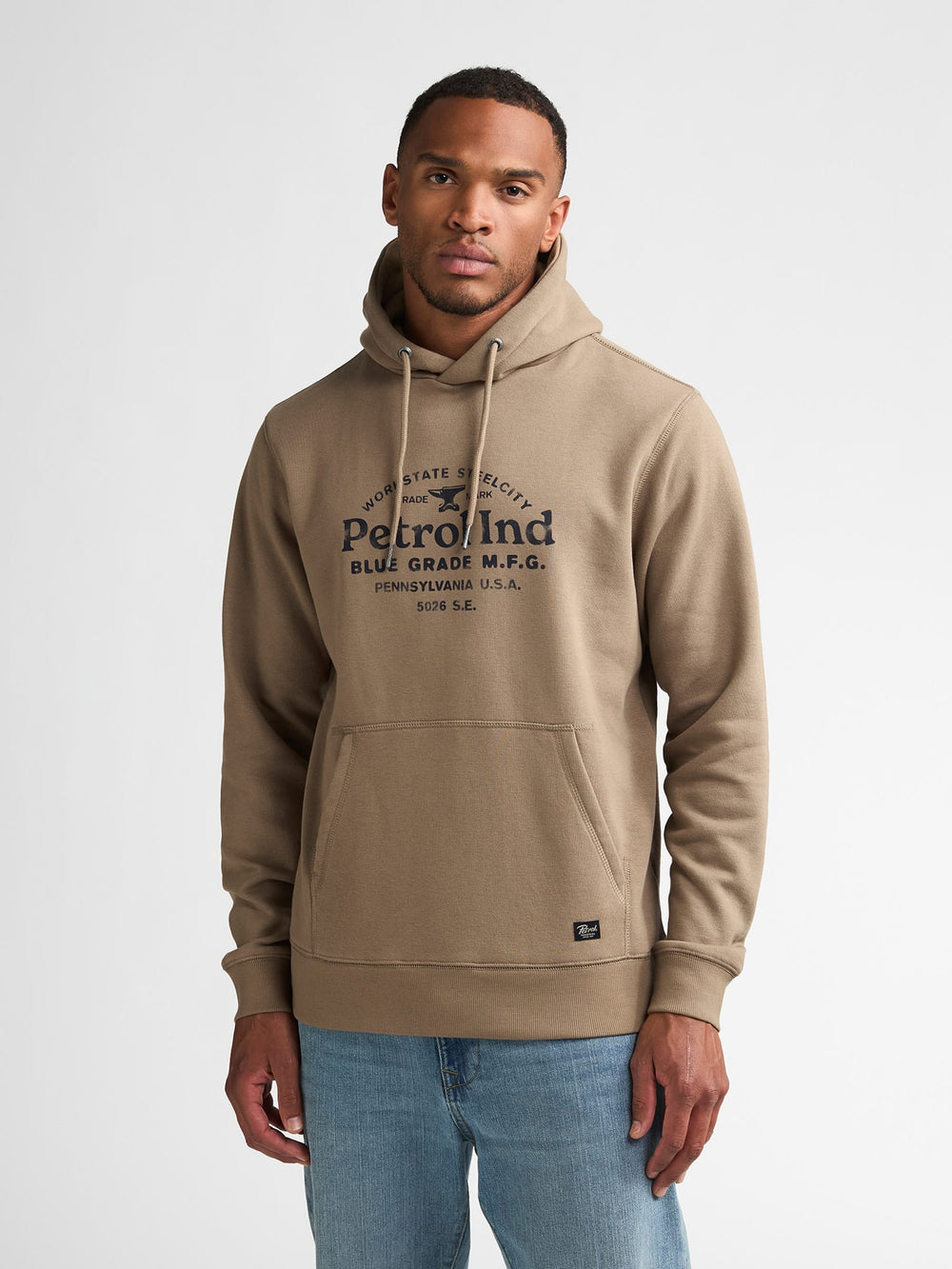 Petrol men M-3060-SWH176 sweater heren camel
