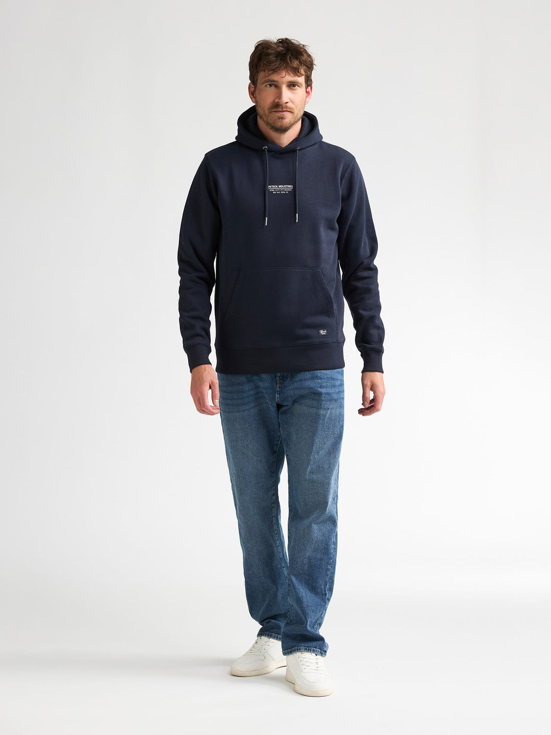 Petrol men M-3060-SWH177 sweater heren navy