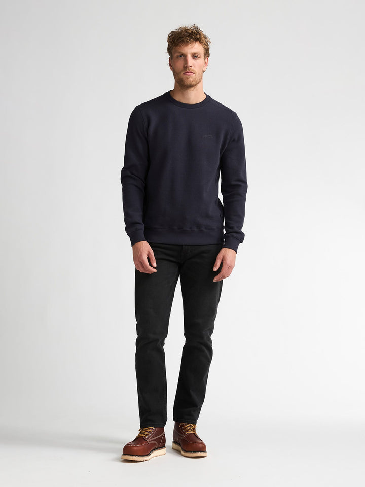 Petrol men M-3060-SWR303 polo k/m heren blue denim - Navy