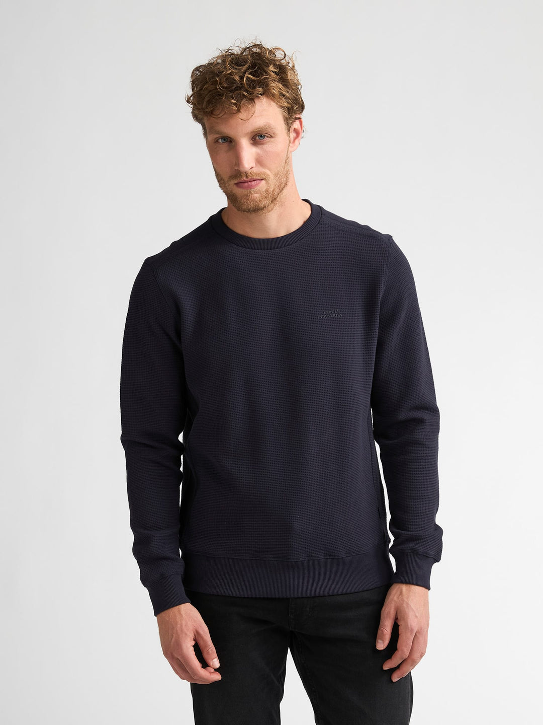 Petrol men M-3060-SWR303 polo k/m heren blue denim - Navy