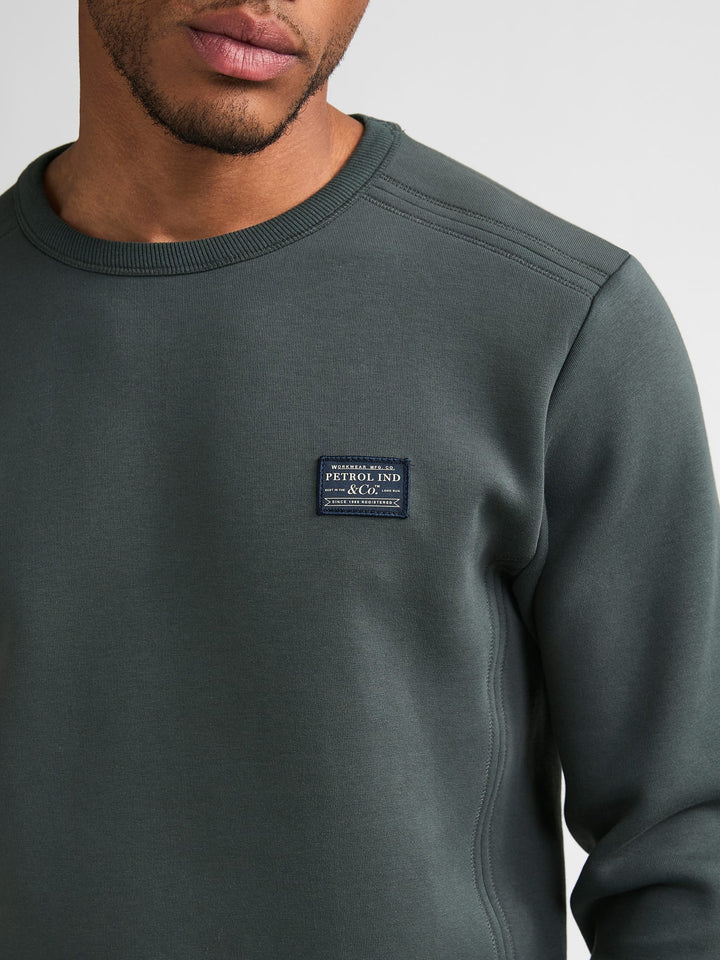 Petrol men M-3060-SWR349 sweater heren olijf