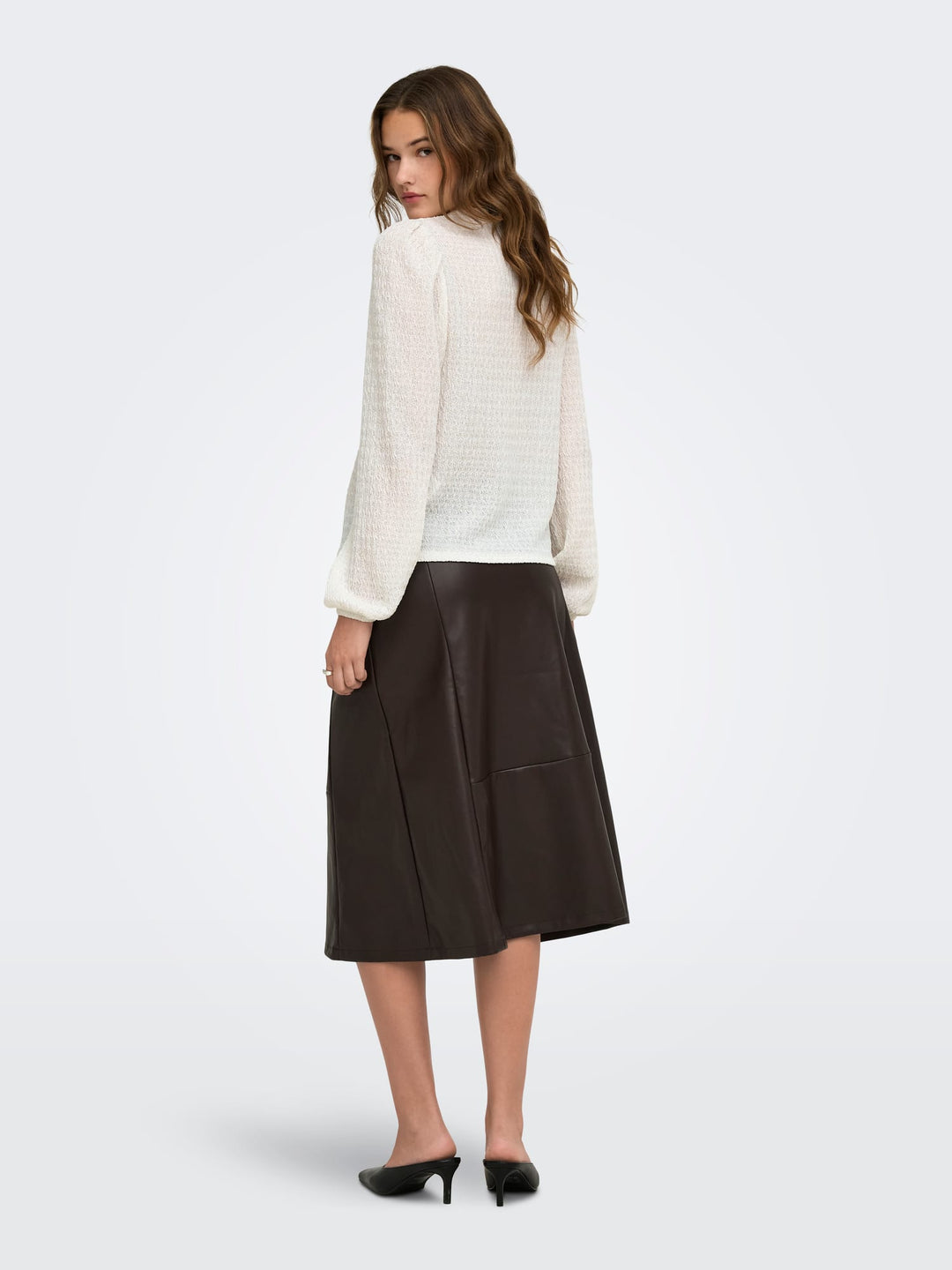Only 15384066 Lilse top l/m dames off-white