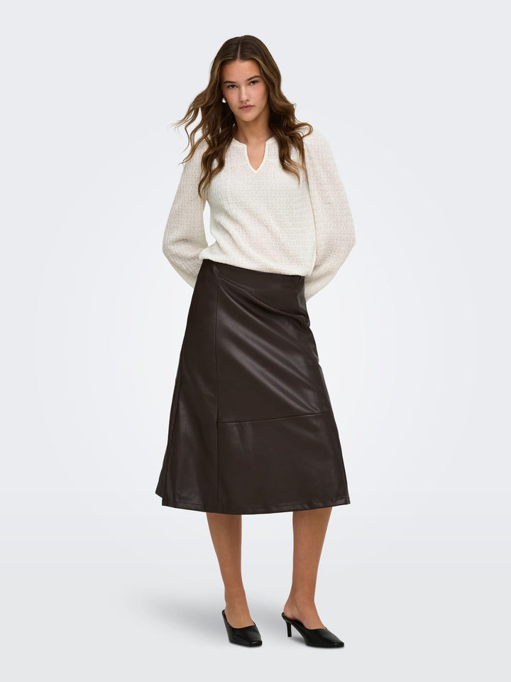 Only 15384066 Lilse top l/m dames off-white