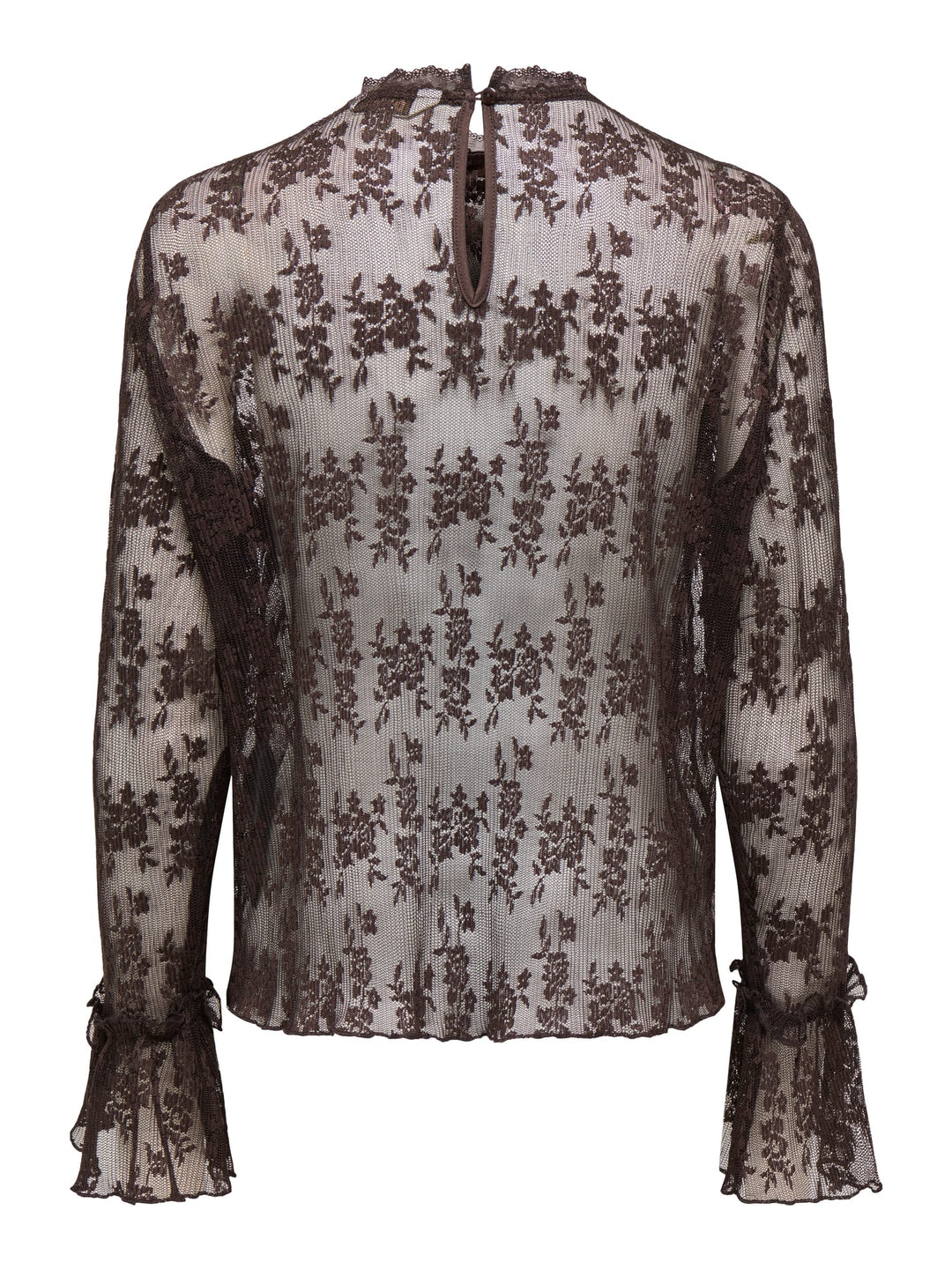 Only 15375176 Crisma top met lange mouwen bruin – dames