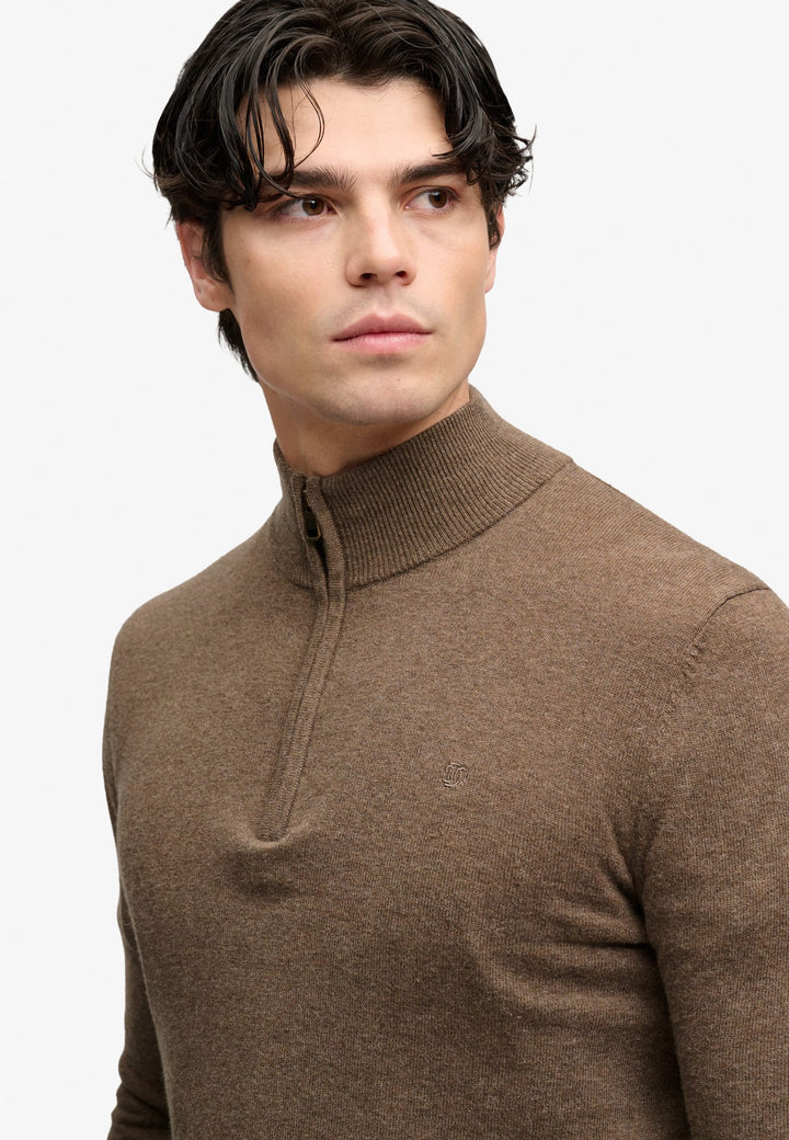 Superdry M6110783A trui heren bruin melee