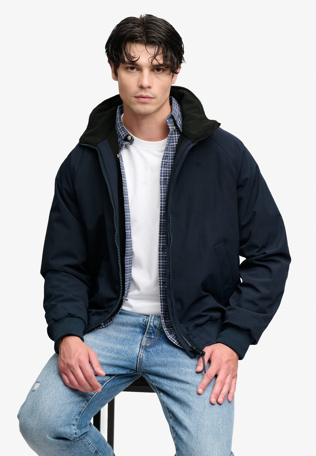 Superdry M5012440A winterjas heren navy
