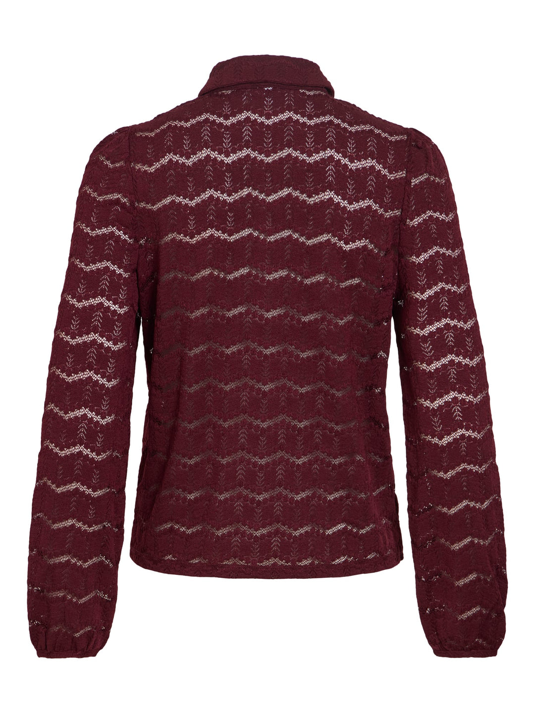 Vila 14118378 Delima blouse l/m bordeaux – dames