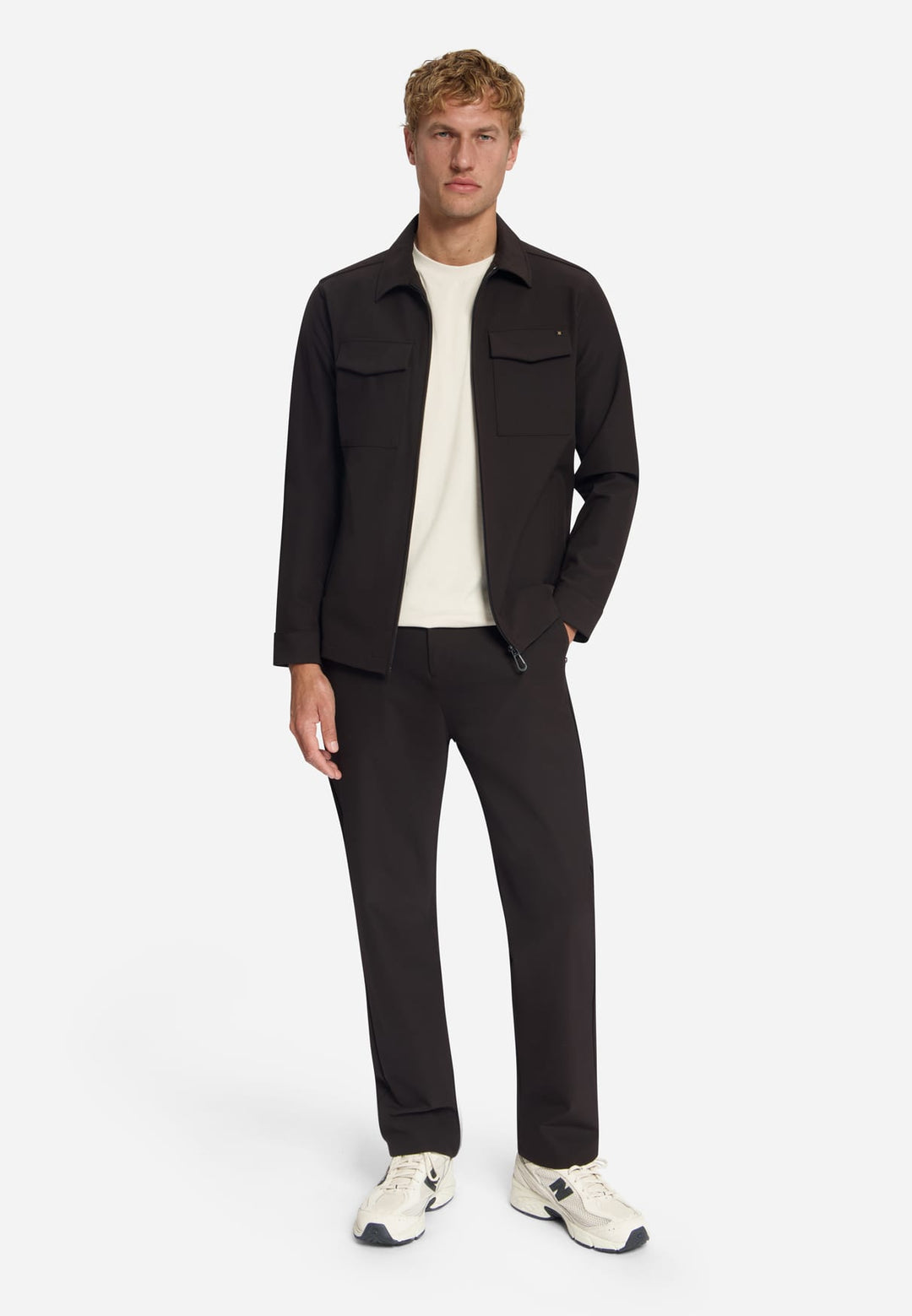 No Excess N5104 winterjas bruin dessin – heren