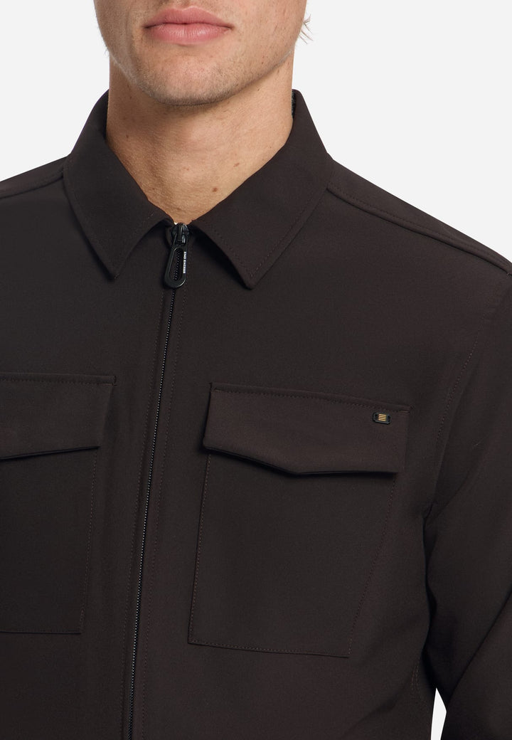 No Excess N5104 winterjas bruin dessin – heren