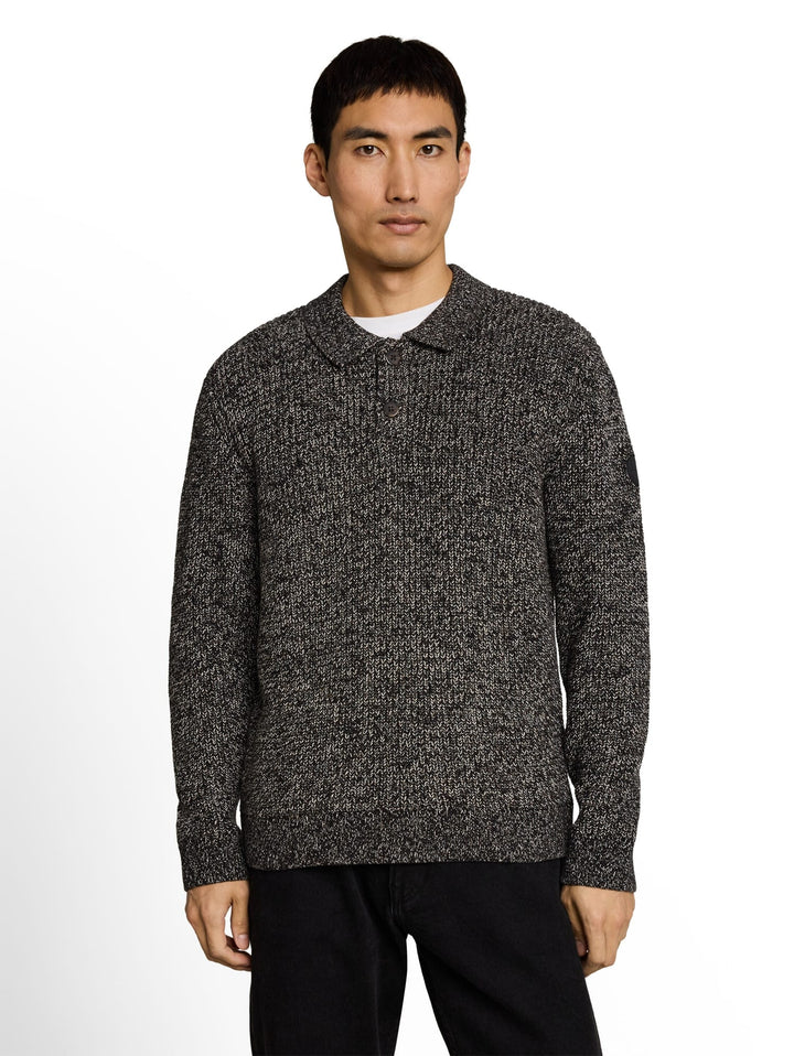 Tom Tailor 1052251 trui heren zwart dessin