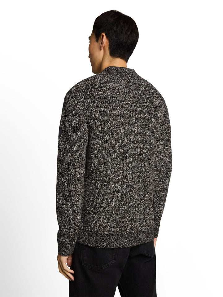Tom Tailor 1052251 trui heren zwart dessin