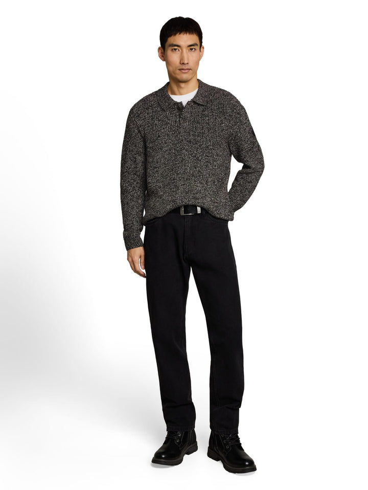 Tom Tailor 1052251 trui heren zwart dessin