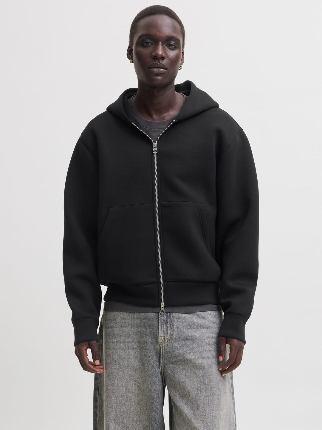 Jack & Jones 12302694 legacy vest sweat heren - zwart
