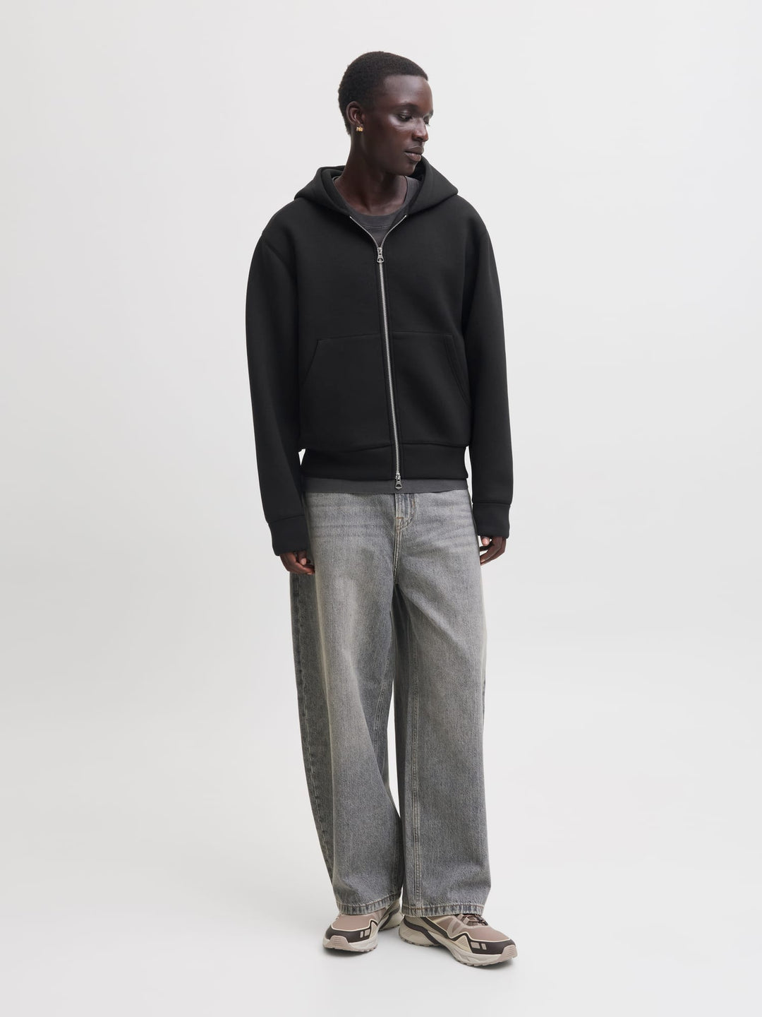 Jack & Jones 12302694 legacy vest sweat heren - zwart