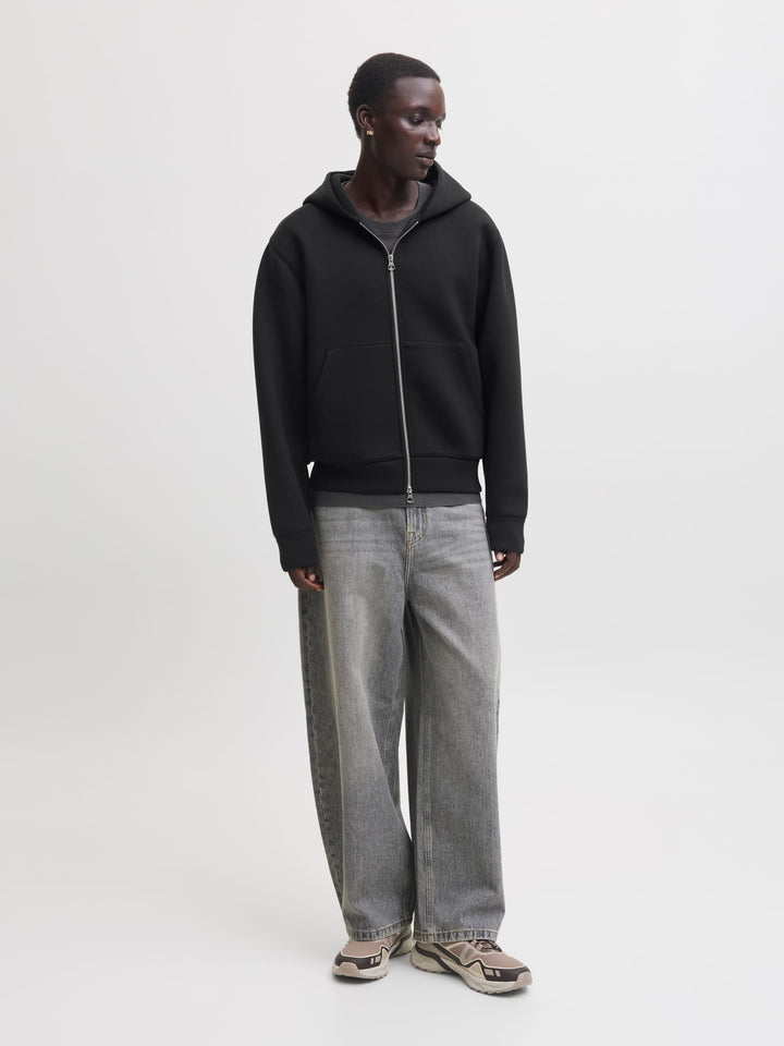 Jack & Jones 12302694 legacy vest sweat heren - zwart