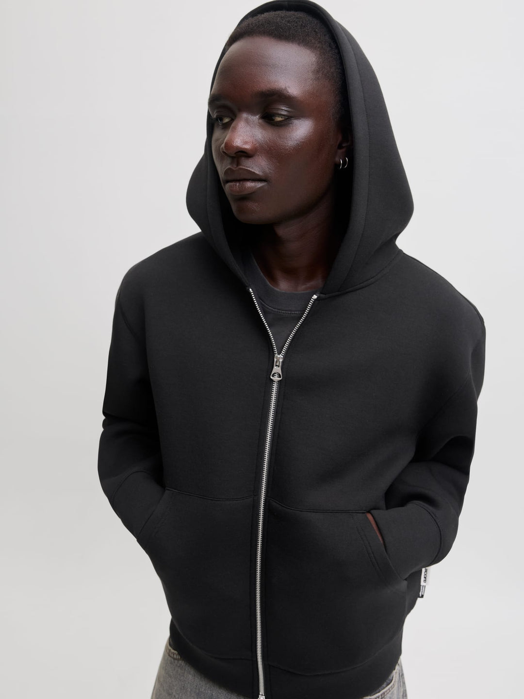 Jack & Jones 12302694 legacy vest sweat heren - zwart