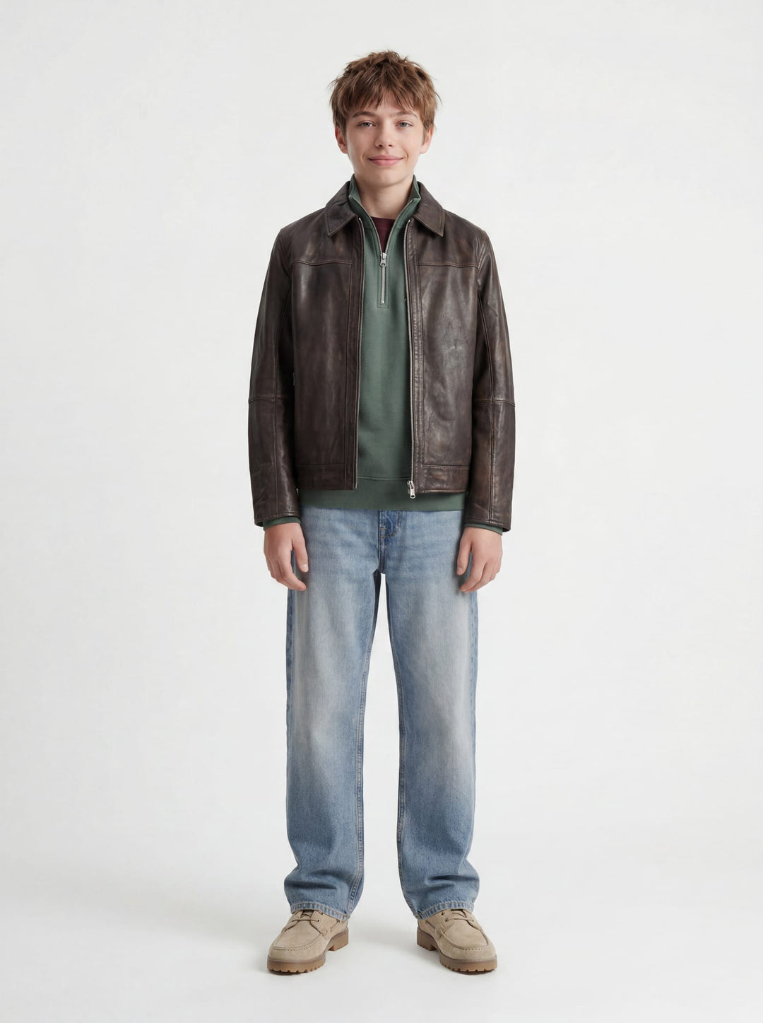 jack & jones kids Norrrebro sweater olijf – jongens