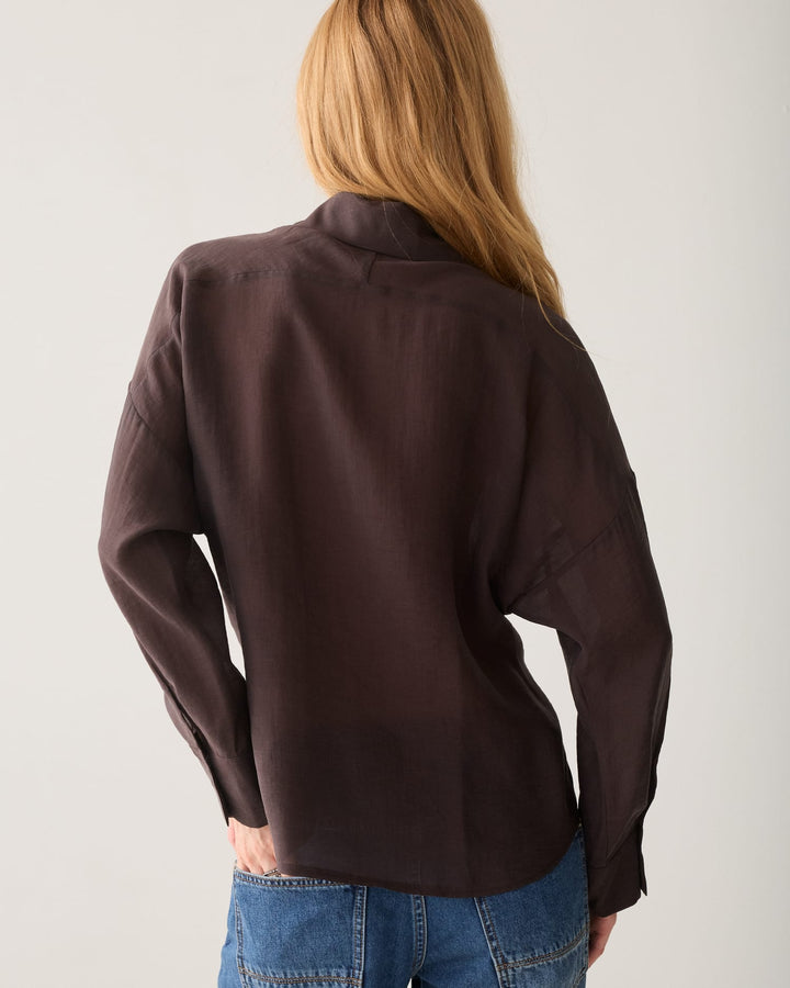 Summum blouse l/m dames bruin – 2s3524-12492