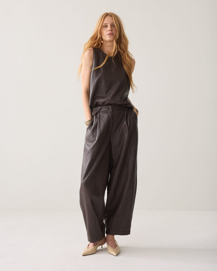 Summum 4S3043-12526 lange broek dames bruin