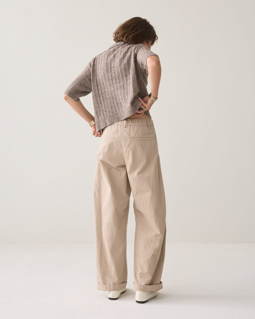 Summum lange broek dames zand – 4s3044-12484