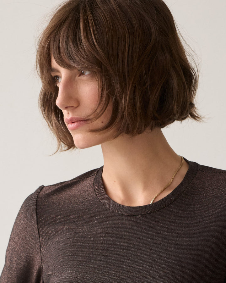 Summum 3s5170-30644 t-shirt l/m bruin