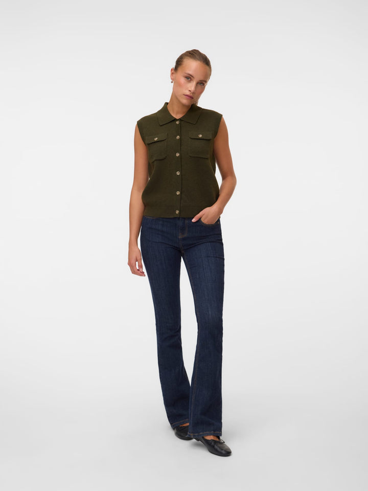 VERO MODA 10350234 Brisa spencer dames donkergroen