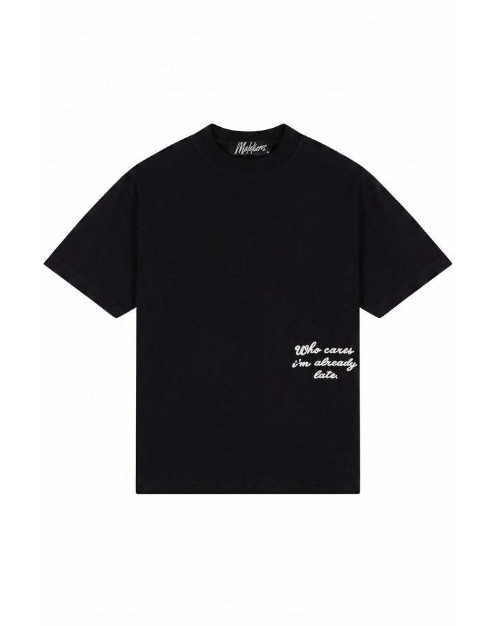 Malelions men MMA50026031 t-shirt zwart – heren
